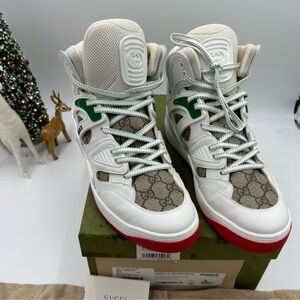 Women’s Gucci retro basket high top sneaker size 41.5 made in Italy.